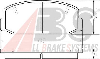 Brake Pad Set, disc brake 36150