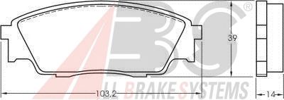 Brake Pad Set, disc brake 36699