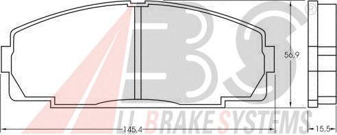 Brake Pad Set, disc brake 36702