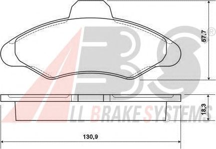 Brake Pad Set, disc brake 36709