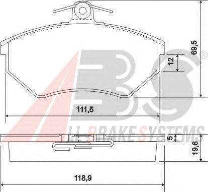 Brake Pad Set, disc brake 36789