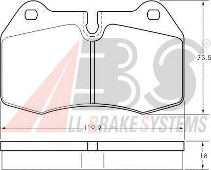 Brake Pad Set, disc brake 36958