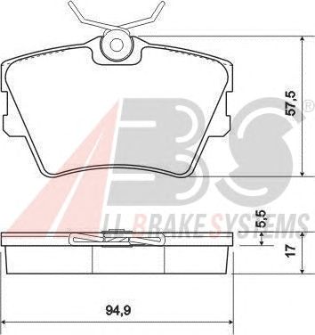 Brake Pad Set, disc brake 36983