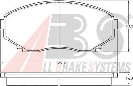 Brake Pad Set, disc brake 36995