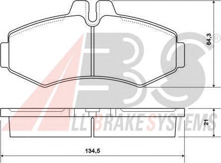 Brake Pad Set, disc brake 37095