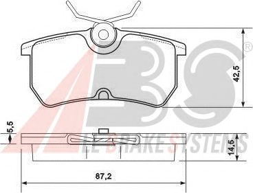 Brake Pad Set, disc brake 37101