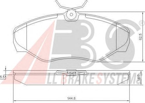 Brake Pad Set, disc brake 37287