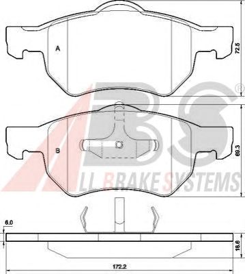 Brake Pad Set, disc brake 37469