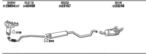 Exhaust System OPH15331B