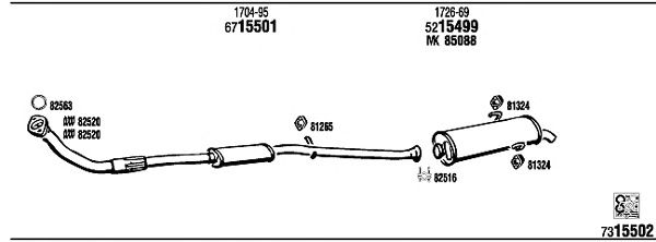 Exhaust System PE20073