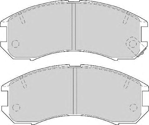 Комплект тормозных колодок, дисковый тормоз FD6357A