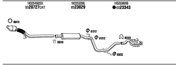 Exhaust System SK61033A