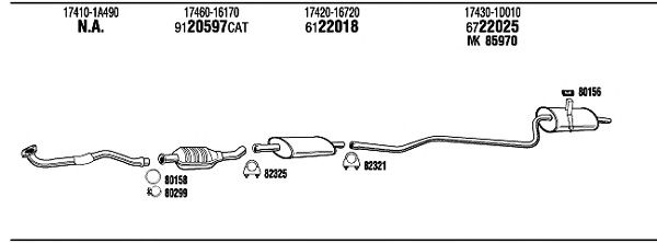 Exhaust System TO51153