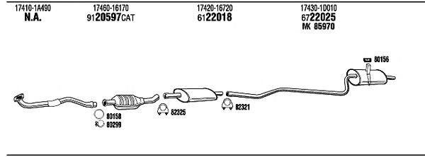Exhaust System TO51154B