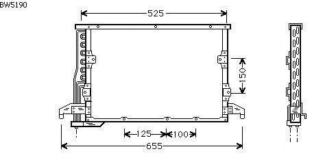 Condensator, airconditioning BW5190