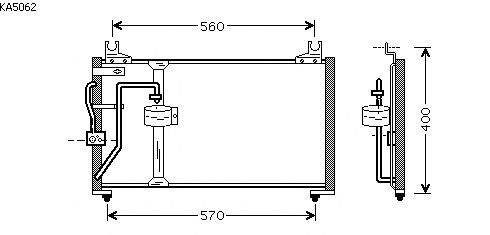 Condensator, airconditioning KA5062