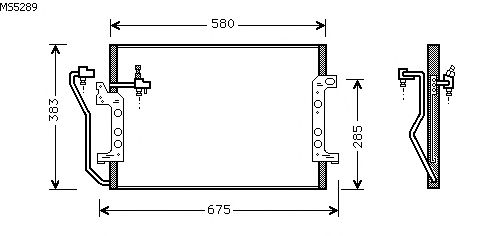 Condensator, airconditioning MS5289