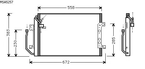 Condensator, airconditioning MSA5257