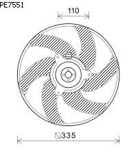 Fan, radiator PE7551