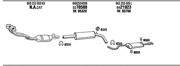 Exhaust System VW20548
