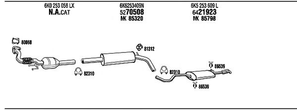 Exhaust System VW20562