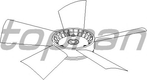 Fan Wheel, engine cooling 401 191
