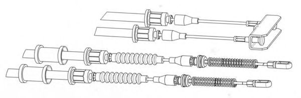 Cable, parking brake OP02142