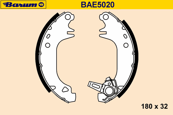 Brake Shoe Set BAE5020