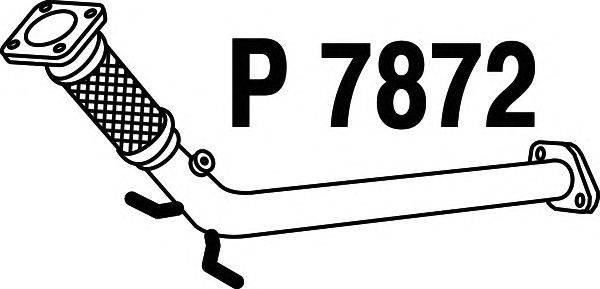 Tubo de escape P7872
