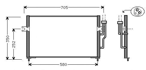Condensator, airconditioning C558-01