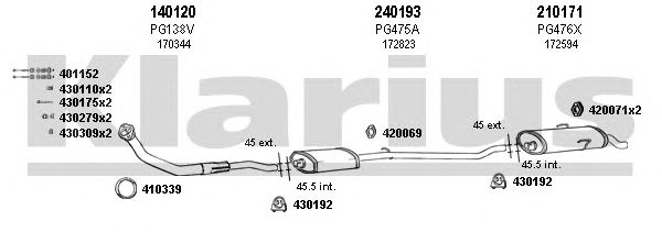 Exhaust System 630378E