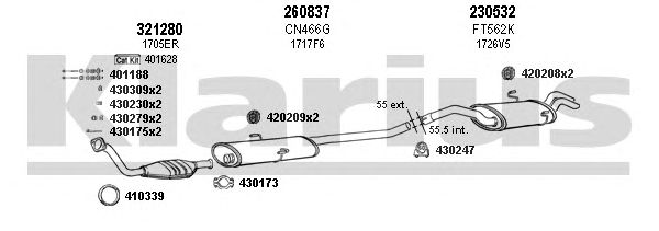 Exhaust System 630733E