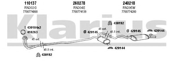 Exhaust System 720180E