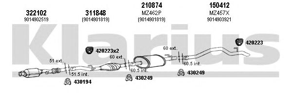 Exhaust System 600490E