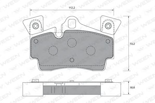 Brake Pad Set, disc brake 151-1751