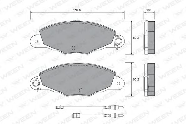 Brake Pad Set, disc brake 151-1794