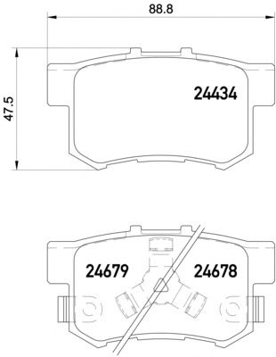 Brake Pad Set, disc brake 8DB 355 020-021