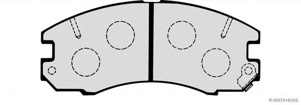 Brake Pad Set, disc brake J3602049