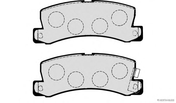 Brake Pad Set, disc brake J3612013