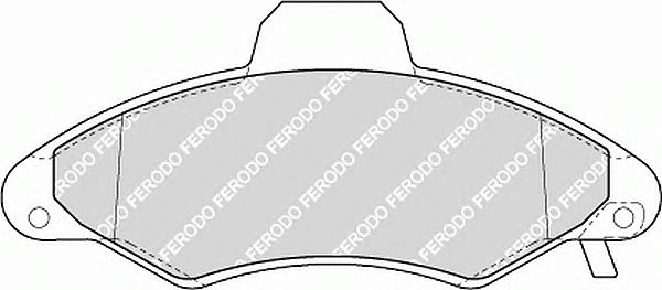 Комплект тормозных колодок, дисковый тормоз FDB1276