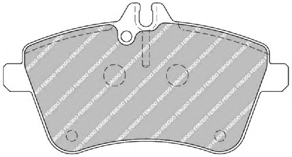 Brake Pad Set, disc brake FDB1750