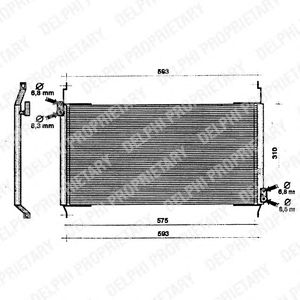 Condensator, airconditioning TSP0225160
