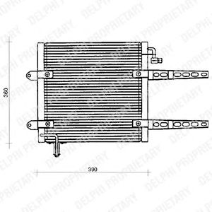 Condensator, airconditioning TSP0225205