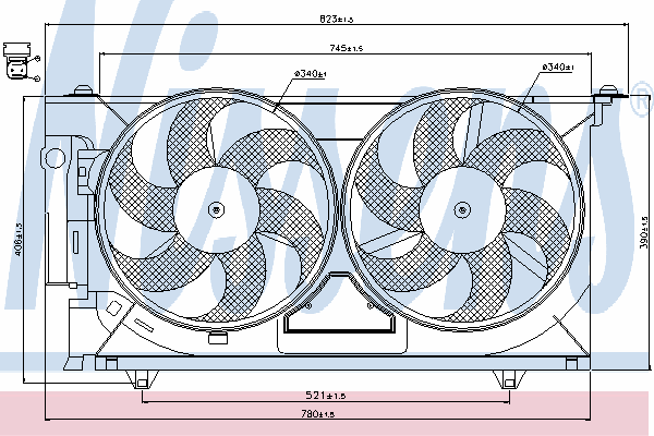 Fan, motor sogutmasi 85074