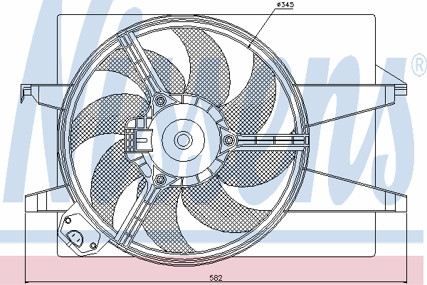 Fan, radiator 85220