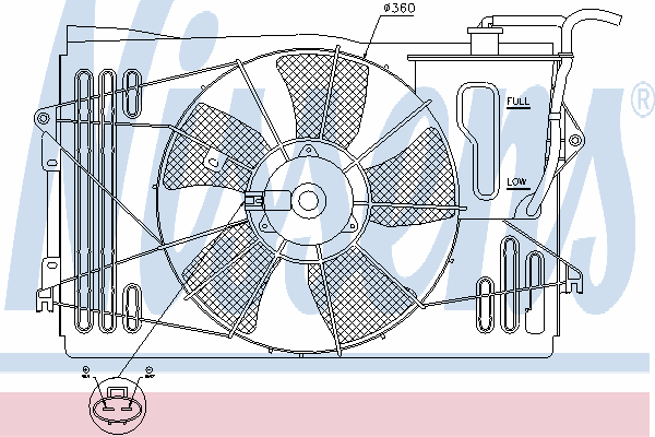 Fan, radiator 85232