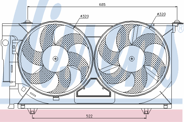Ventilador, refrigeração do motor 85321