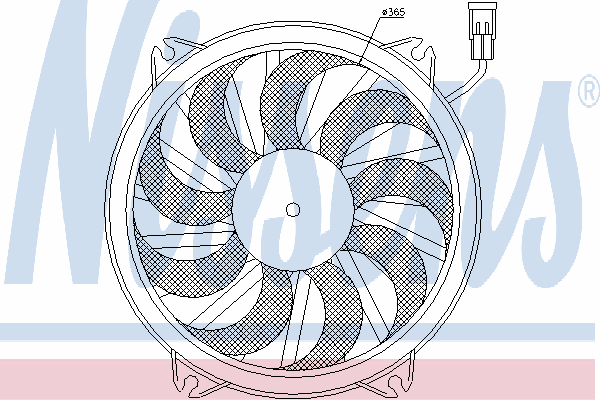 Fan, radiator 85605
