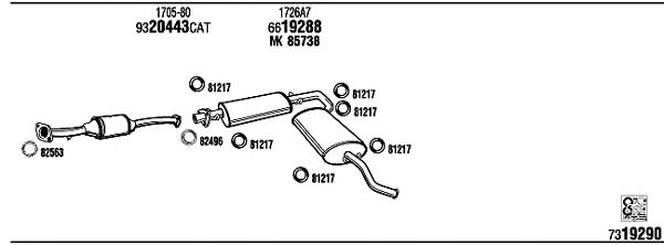 Exhaust System CI90001