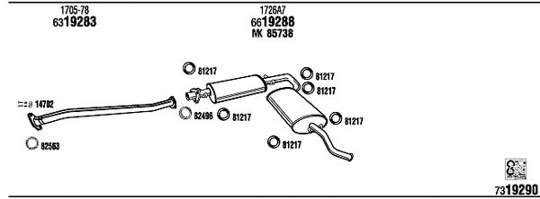 Exhaust System CI90007
